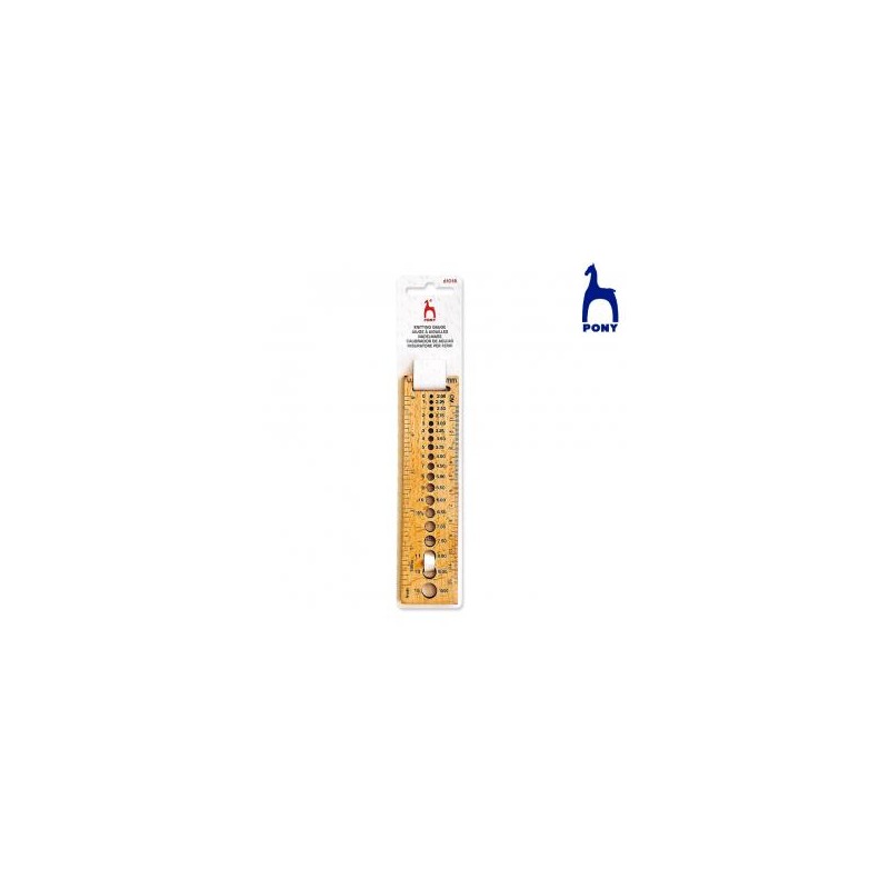 Calibre agujas rectangular