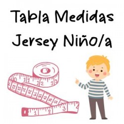 Tabla medidas Jersey niño/a